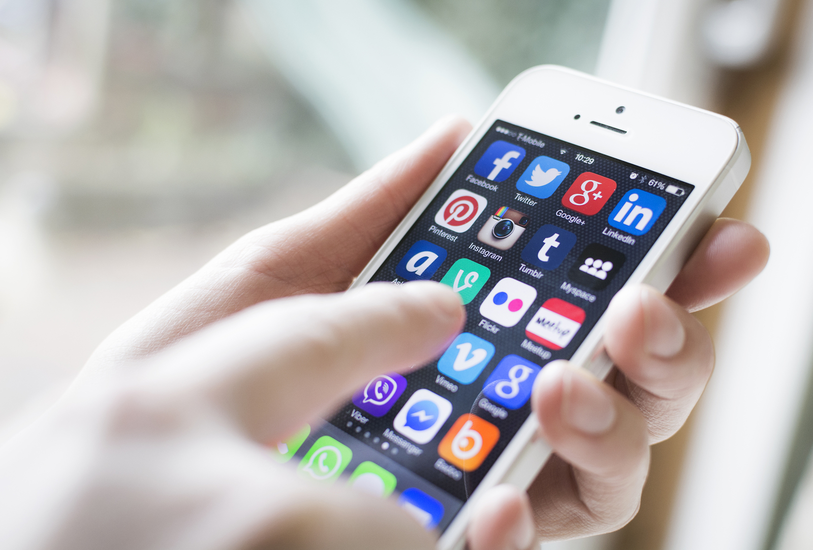 HILVERSUM, NETHERLANDS - FEBRUARY 06, 2014: Social Media Are Trending And Both Business As Consumer Are Using It For Information Sharing And Networking.