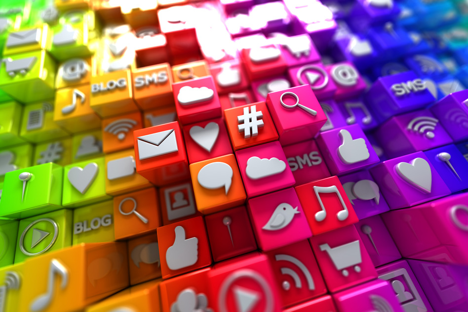 Colorful Social Media Icons